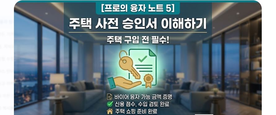 집보러 가기 전, 에이전트가 사전 승인서부터 묻는 이유